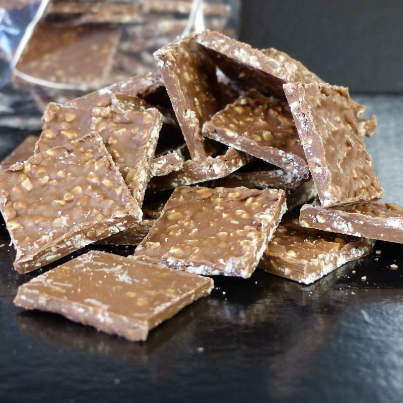 photo du produit Mini Tablettes Chocolat Amandes Lait 200g