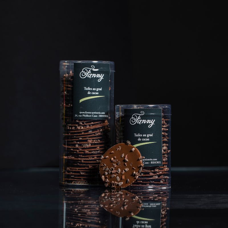 photo du produit Tuiles aux grues de Cacao grand  tube au Lait